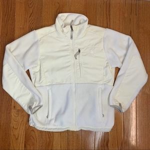 The North Face Denali jacket off white size medium